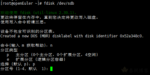 图片[5]-Linux 磁盘分区教程-春枫博客